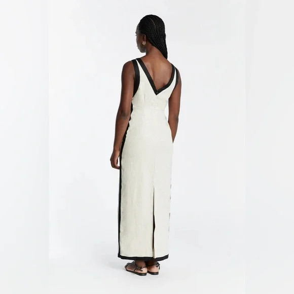 DISSH NWT ZURI NATURAL LINEN MAXI DRESS - Picture 2 of 9